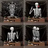 Skull Tobestry Eurameramerykańska moda poliestrowa wisząca na ścianę Hallowmas dekoracje drukowane obrus jogi mata plażowa ręcznik imprezowy back 5348616