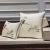 Chinese Borduren Kussenhoes Bloem Vogels Luxe Kussens Kussens Cojines Decorativos Para Sofa Noble Vrouwen Voor Thuis Decor183o