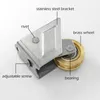 868/2000-type window roller sliding plastic steel door pulley concave muted brass wheel hardware