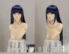 NARUTOS船薬都市Hinata Hyuga BlueBlack混合コスプレウィッグ80cm