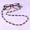 72cm Acrylic Sunglasses Chain Womens Anti Slip Leopard Glasses Eyewears Cord Holder Neck Strap Lanyard