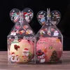 Scatole per imballaggio di regali di Natale in PVC Scatola per imballaggio di caramelle alla mela della vigilia di Natale Scatola per regali di Natale di personalità creativa XD24057