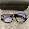 Occhiali da vista quadrati per miopia di marca giapponese Montature per occhiali da vista da donna Occhiali da vista da uomo neri con scatola originale