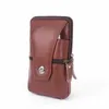 Portable Bag Small Leather Waist Phone Snap Button Pouch Man Fashion Supplies Anti Theft Pocket Multi Function 6 75yj K2