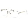 2022 Legering Semi Rimless Glasses Frame Female Elegant Ultralight Frame Design Luxury Clear Spectacle Oculos de Grau