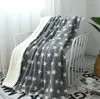 Star Heart Printed Cashmere Double Layer Blanket Double Faced Children's Nap Cartoon Blankets Office Soft Cover Blanket
