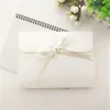 Fashion 24*18*0.7cm White Brown Bow Envelope Kraft Paper Pocket Bag Kerchief Handkerchief Silk Scarf Packing Boxes Envelope Box