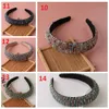 Bâtons de cheveux en cristal complet femmes fille luxe brillant rembourré diamant bandeau accessoires de mode perles strass HairBands6217274