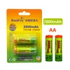 fire battery NiMH 12V 11002800mAh Rechargeable AA Battery per set for Gam Digital camera remote control MP3 MP4 electric 6731130