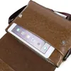 Briefcases Mäns läderväska 2021 Business Casual PU Shoulder Diagonal Cross Multi-Function Solid Color Briefcase