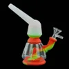 Rokende siliconenwaterpijpen Hookah rig glazen bong siliconen bongs heady pijp wasolie -rigs kruid