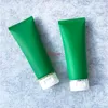 30 sztuk 100g miękki pusty rurka zielony makijaż kosmetyczny kremowe balsam z kontenerami Case 100ml Cleanser Cleanser ContainerBest