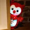 25-30cm Aufhellung Kleine Tiere Puppen Gefüllte Weiche Bär Einhorn Eule Hamster Eichhörnchen Glühende Plüschspielzeug Valentinstag Geschenk