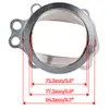 PQY - T25 T28 GT25 GT28 8 BOLT to 3 v band Exhaust Manifold Converter Adaptor Flange PQY4826287d