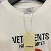 Vetements No Social Media T Shirt 2024 MĘŻCZYZNA KOBIETA Antyspołeczne T -koszule 1 Tag VTM Tops Wysoka jakość TEE