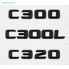 C300 C300L C320 Número da carta ABS ABS Silver Chrome Emblem Badge Car Sticker Acessórios para Mercedes Benz 190E W201 W202 W203 W2041943297