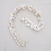 Simulation flower Single elongated Wisteria Bean vine Flowers string Stage decoration of indoor and outdoor wedding studio