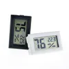 schwarz/weißes Mini-Digital-LCD-Umgebungsthermometer, Hygrometer, Luftfeuchtigkeits- und Temperaturmessgerät