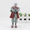 14cm Naruto Uchiha Sasuke Itachi Namikaze Minato Hatake Kakashi Gaara Jiraiya PVC Action Figure Toys Model Q0522246O