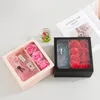 Подарочная упаковка 10 шт. Черные розовые картонные коробки для подарков Прозрачный PVC Окно Дисплей Упаковочная коробка Свадебная Конфета Роза