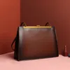 Maletín de cuero de alta calidad para hombre y mujer, bolso de hombro de estilo retro, maletín de cuero, bolso de mano