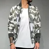 Mäns Jackor Mens Jacka Casual Camouflage Trench Outwear Zip Up Bomber Baseball Tops Coat Winter