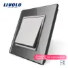 Livolo Manufacturer EU 표준 고급 크리스탈 유리 패널 푸시 버튼 2 웨이 스위치 키보드 키 패드 크로스 Y200407