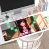 أنيمي فتاة kawaii 90x40 كبير ماوس الفأر xxl أنيمي الفأر الألعاب الملحقات السجاد أرنب رئيس dva pioneer الألعاب mousepad g220304