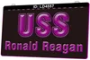 LD4557 USS Ronald Reagan Nimitz Class Nuclear Powered Supercarrier Light Sign 3D Grabado LED Venta al por mayor Venta al por menor