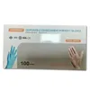 Disposable Gloves 100 Pieces of Plastic Transparent TPE Glovess Thickened Beauty Catering Home Baking WH0528