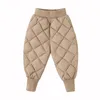 Pantalon rembourré en coton imperméable garçons filles automne hiver leggings élastiques bébé enfants pantalons chauds épais 2 3 4 5 6 7 8 T LJ201127