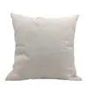 Solid Color Pillow Case 40*40cm Sublimation Blank Book Pocket Pillow Cover DIY Polyester Linen Cushion Covers Home Decor kk6610