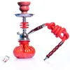 Två mönster glas percolator bong runda hookah shisha silikon bongs set cool vacker arabisk stam återvinning 10,8 / 9,8 inches