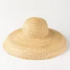 Nieuwe Europese en Amerikaanse retro elegante koepel potstroophoed dames zonnebrandcrème Sunshade concave vorm strand stroming hoed y200602