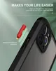 Armor Contrast Color Transparency Wojskowy szok szokowe obudowy telefoniczne dla iPhone'a 14 13 12 Mini 11 Pro Max 6 7 8 Plus XR XS X Premium Clear Cell Connel Cover