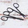 Black Stainless Steel Hair Scissors Eyebrows Nose Hairbeard Scissor Beauty Tool Hairdressers accept your logo printing
