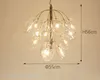 Modern Creative Golden Grape Pendant Lights Nordic Living Room Dinning Room Glass Bubble LED Hängande lampor Heminredningsarmaturer