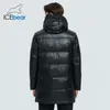 Giacca casual con cappuccio da uomo di alta qualità ICEbear nuovo cappotto invernale in cotone di media lunghezza abbigliamento da uomo di marca MWD20923I 201023