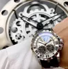 Роскошные часы EXCALIBUR 46 ммRDDBEX0280, циферблат, встроенный автоматический ручной завод, двойной турбийон, мужские наручные кожаные часы, часы с механизмом