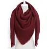 Moda marka moda moda szalik zimowy dla kobiet najwyższej jakości stały kolor kaszmirowy ciepły owinę szalik kwadratowy szal Fe2259209