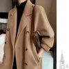 Autunno e inverno MAX 2022 nuovo marchio di tendenza Mara cappotto da donna Cintura doppiopetto Double face Tweed Cashmere Wool Cappotto medio lungo Donna TAGLIA USA