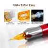 10pcs Tattoo Cartridge Needle Rl Rs M1 Rm Mix Needles For Machine Grip Agujas Cartrige Yellow Pen C qylHAH5191215