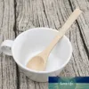 New 6 Pieces / Lot 12.6 CM Wave Mini Wood Spoon Flatware Kitchen Tool Soup Dessert Coffee Stirring Ice Cream dessert Children Sp