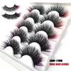 5 Pairs Colored Mink Fluffy False Eyelashes Thick 8~21mm Natural Long Fake Eye Lashes Extensions MY1578