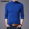 COODRONY Maglione in lana merino Uomo Casual Dolcevita classico Pull Homme Maglioni pullover da uomo in cashmere morbido caldo invernale 310 201123