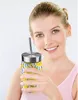 DHL Sublimation Blank Mason Jar Tumbler 17OZ Wide Mouth Metal Lid Stainless Steel Drinking Straw Reusable Travel Mugs Milk Bottles FY5078 EE