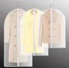 100pcs 헝겊 방진 커버 의류 주최자 정장 드레스 재킷 Clothe 보호자 주머니 여행 저장 가방 지퍼 도매 가방