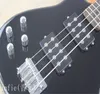 Atacado 2022 Guitarra Personalizada Loja Rosewood Black 4 Strings Bass Guitarra Elétrica