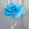 Large PE Rose Artificial Flower Head For Party Decoration Wedding Backdrop Road Lead Shopping Mall Window Display Foam Floral