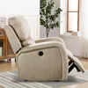 US STOCK Electric Recliner Chair Reclining Single Sofa Air Suede Electric Faux Suede Leather Recliner Chair with USB Charge Port W50123356